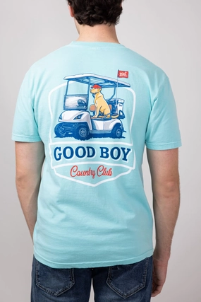 Cozy Comfort Look Country Club Dog T-Shirt for Men in Mint | 2208-MINT