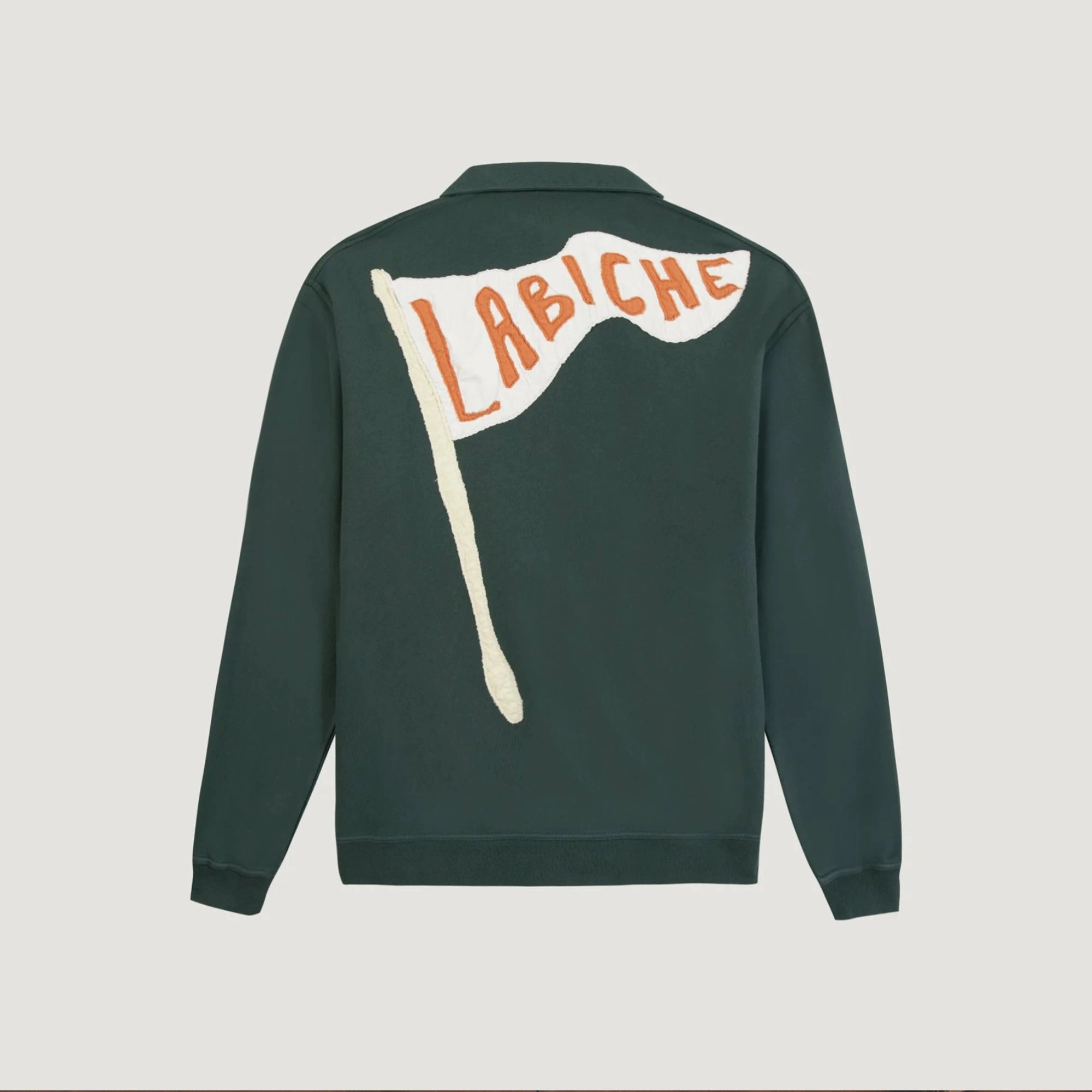 "Drapeau Labiche" Hillairet Sweatshirt (Oak Green) Anti fungal