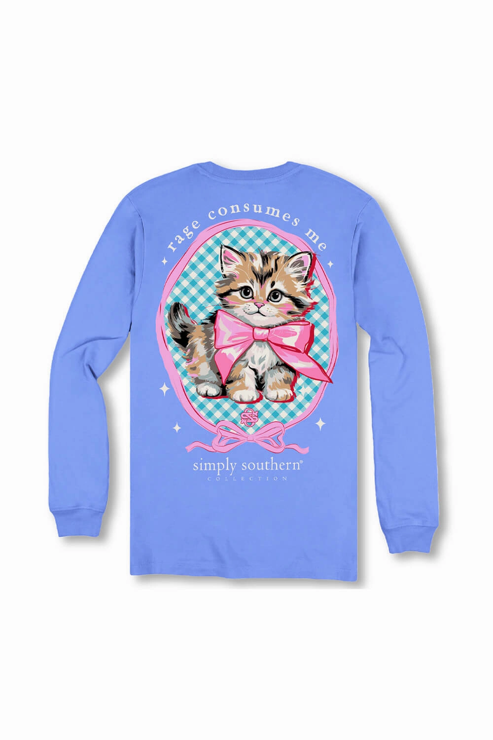 Simply Southern Rage Consumes Me Long Sleeve T-Shirt for Women in Blue | LS-RAGE-BALI Chic Casual Wear