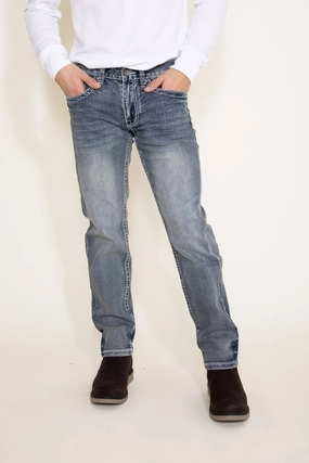 Sunny Vibes Weekend Style Traveler Gear Essential Comfort True Luck Smith Straight Jeans for Men | TL21010402