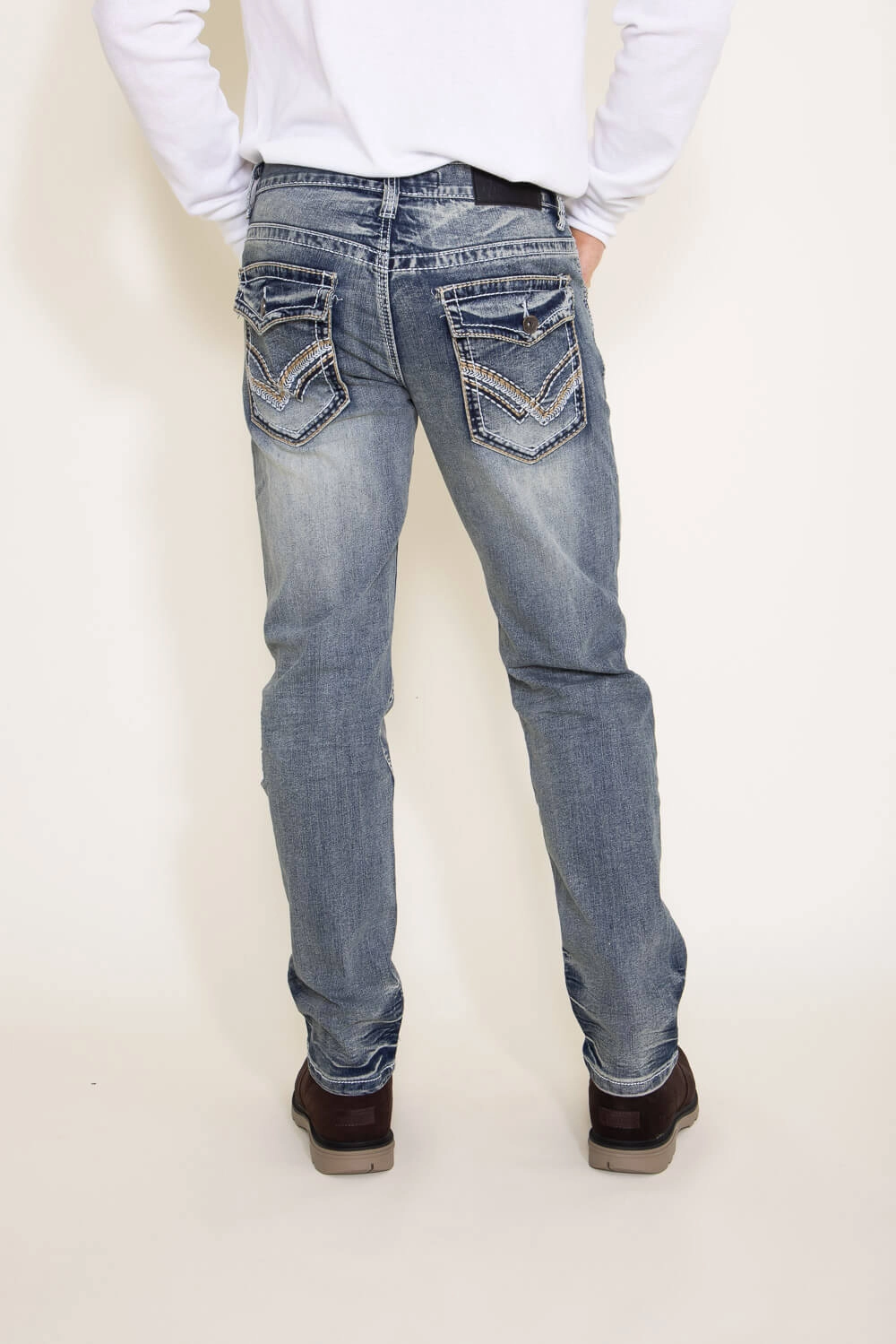 True Luck Smith Straight Jeans for Men | TL21010402 Stretch Road Trip Brunch Outfit