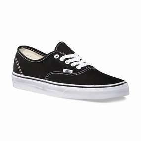 Vans Unisex Authentic Black Canvas Light Step