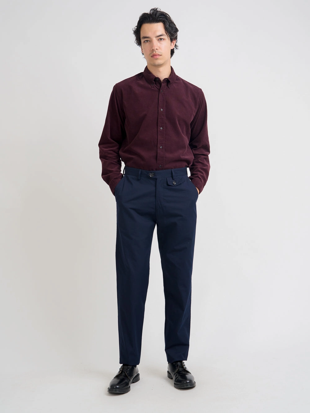Temperature Regulating Relax Mode Fishtail Trousers Ashdown Navy