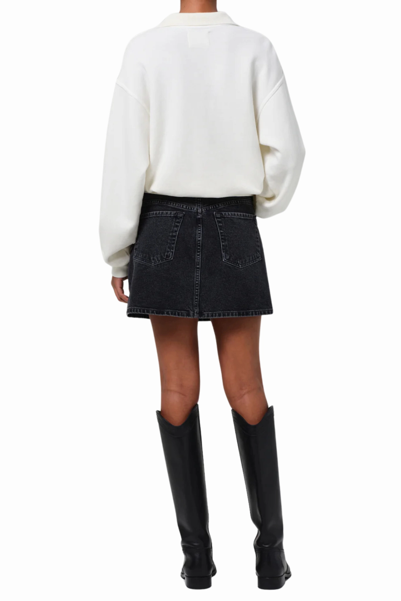 Art Gallery Visit Brita Mini Skirt in Meteorite