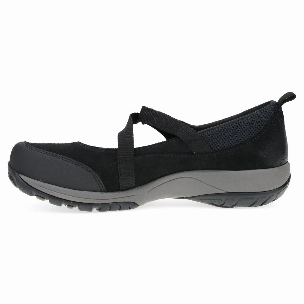 Dansko Women's Primrose Black Burnished Suede Mary Jane Airflow Mesh Panels