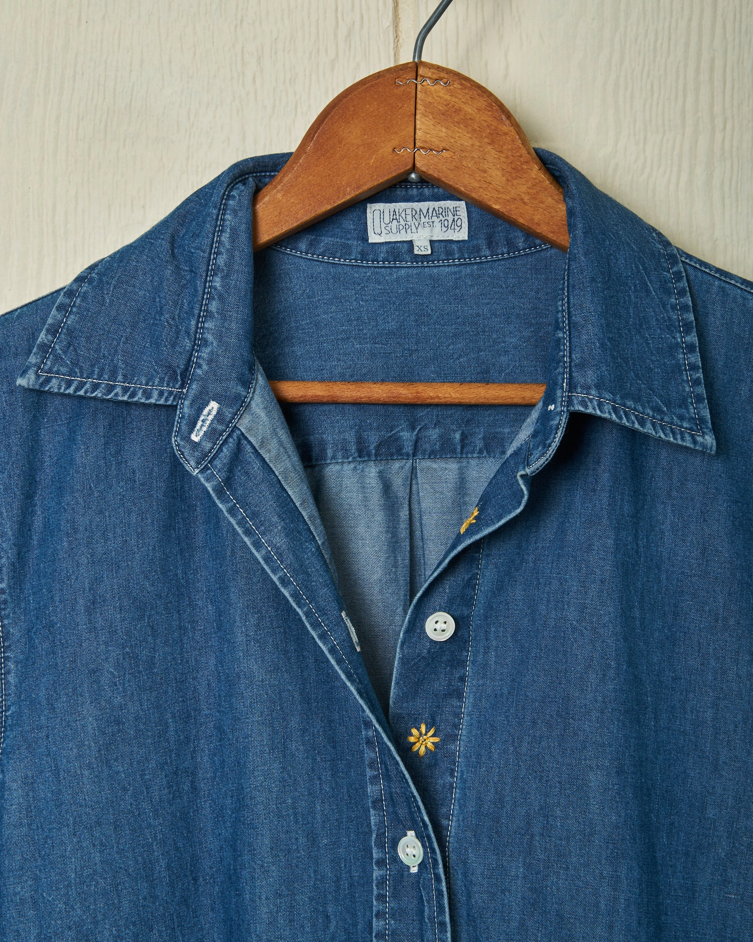 Sustainable Material Blend Denim Shirt Dress
