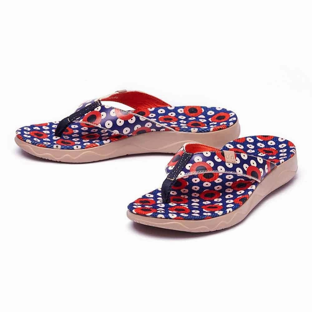 Flexible Vacation Shoes Dots Women Majorca Flip Flops