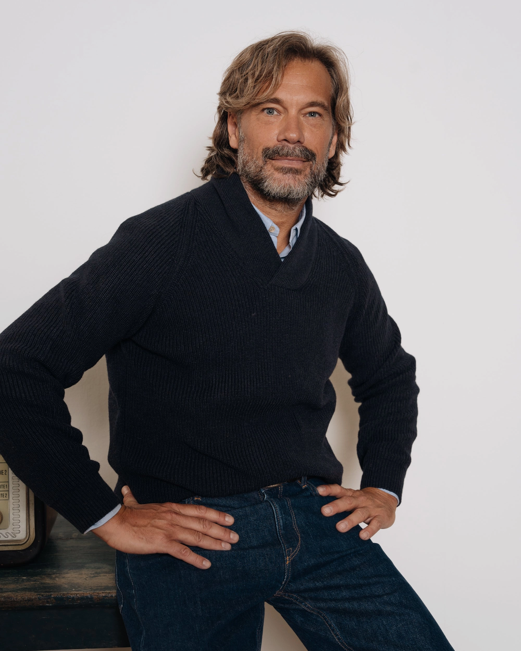 Soave Eco Conscious Manufacturing Ribbed collar