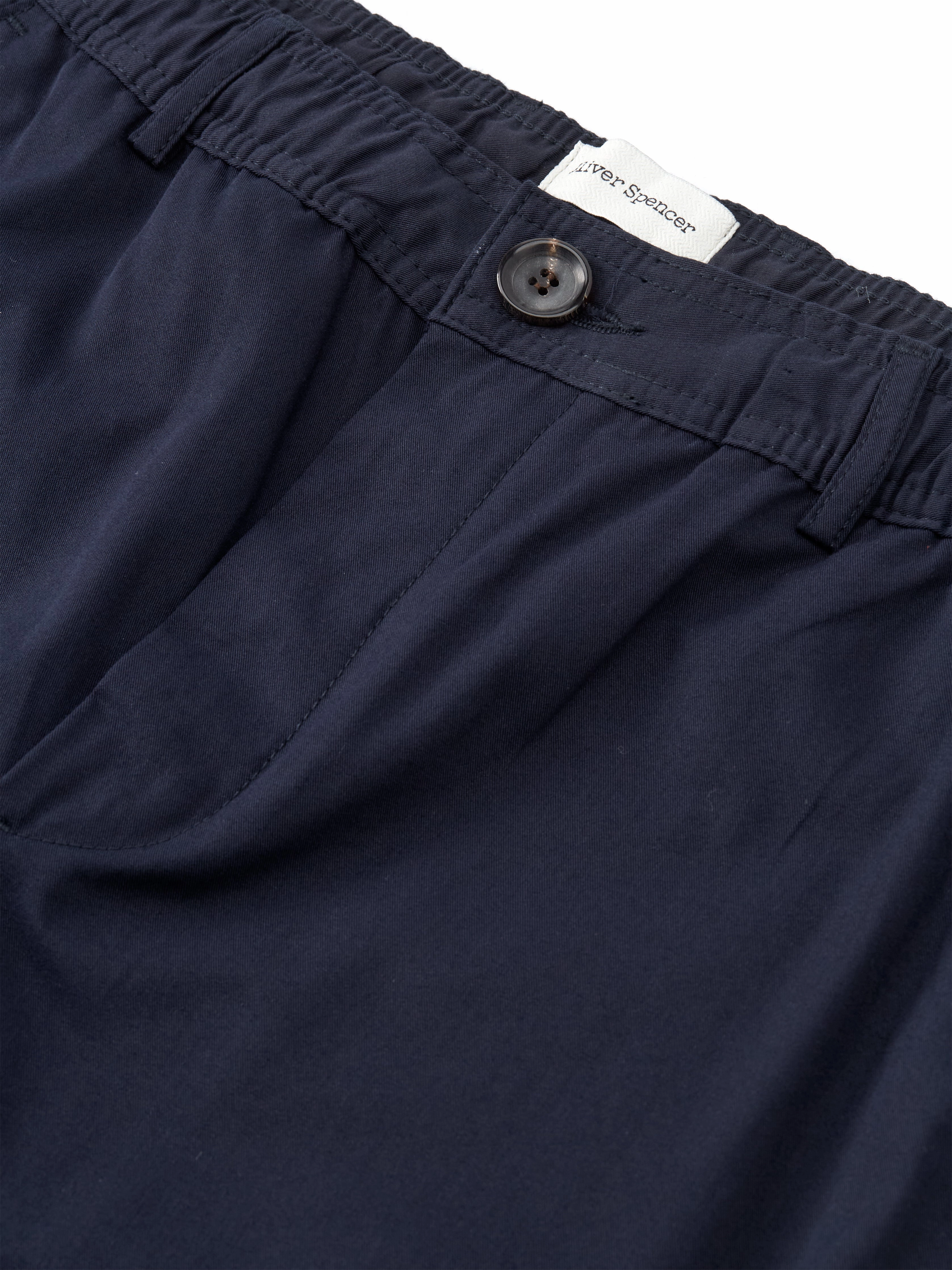 HighRiseWaistband hypoallergenic Drawstring Trousers Ashdown Navy