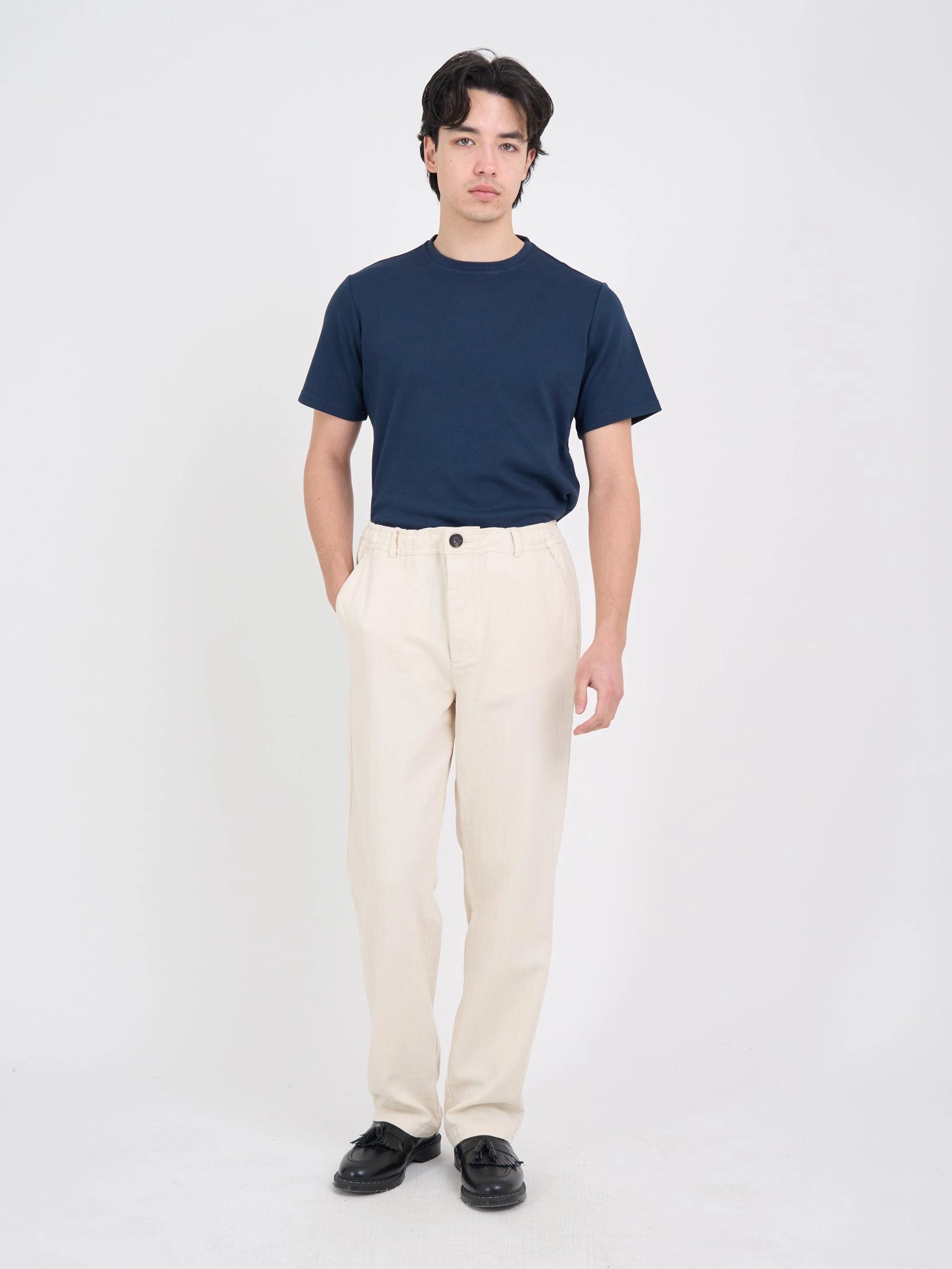 Drawstring Trousers Cairnes Ecru MachineWashable Active Look