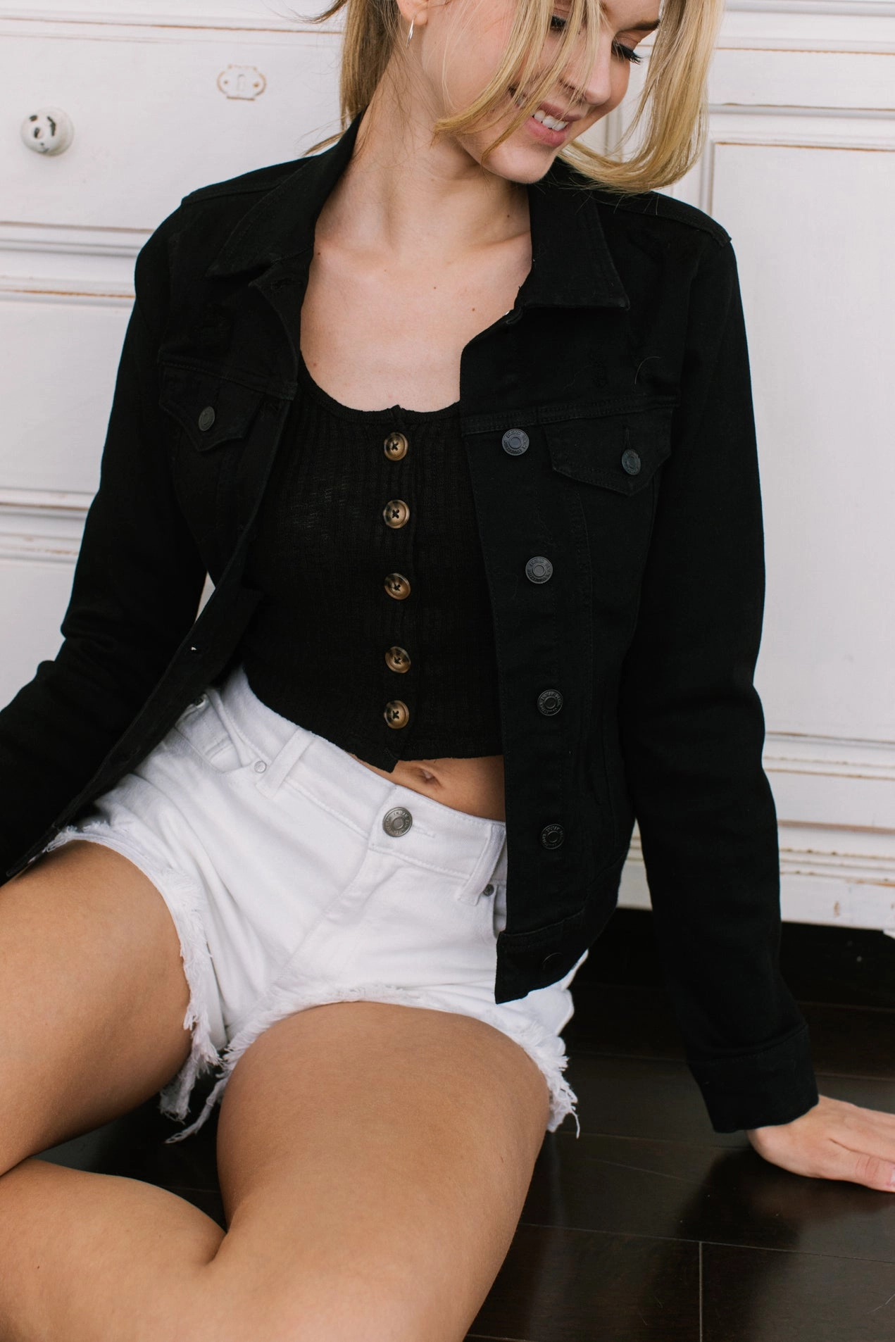 Classic Denim Jacket Noise Reduced Fastener System