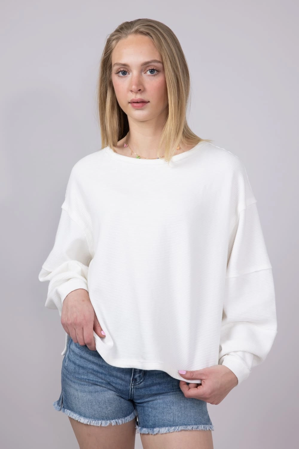 Free People We The Free Total Eclipse Tee for Women in White | OB2128723-1103 Performance Layer Premium Material