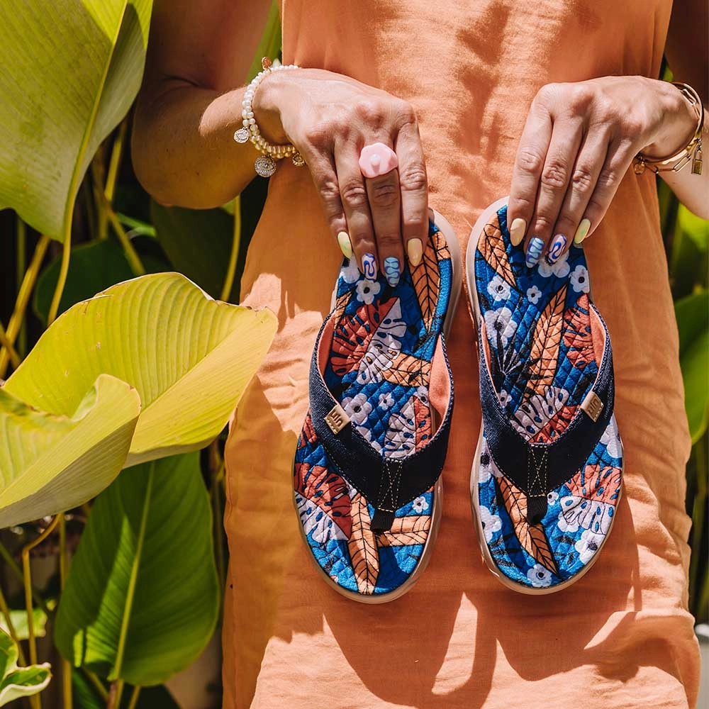 Breezing Summer Women Majorca Flip Flops Ergonomic arch Thermoplastic Elastomer Frame