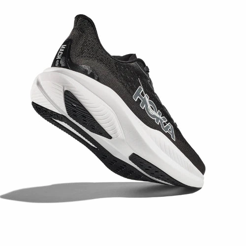 Mountain casual - walking shoes HOKA Women's Mach 6 (Medium Width) Black/White