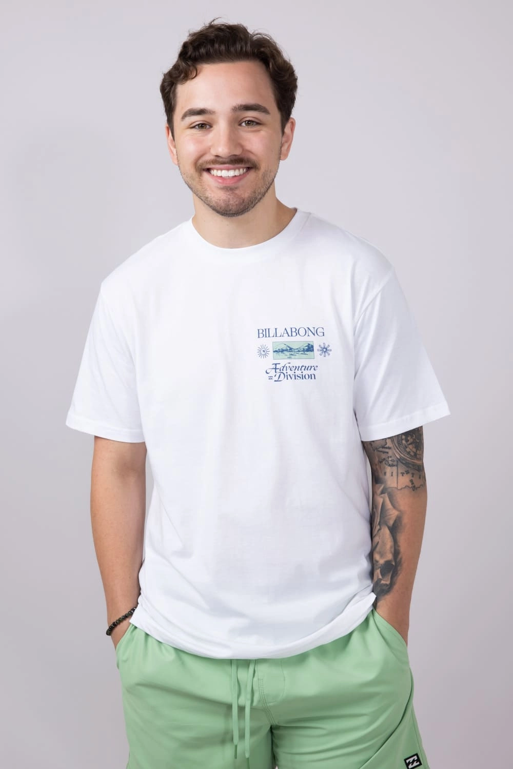 Billabong Tidel Research A/Div T-Shirt for Men in White | 24A502507-WHITE Basic Wear