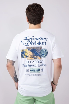 Billabong Tidel Research A/Div T-Shirt for Men in White | 24A502507-WHITE Casual Comfort Top
