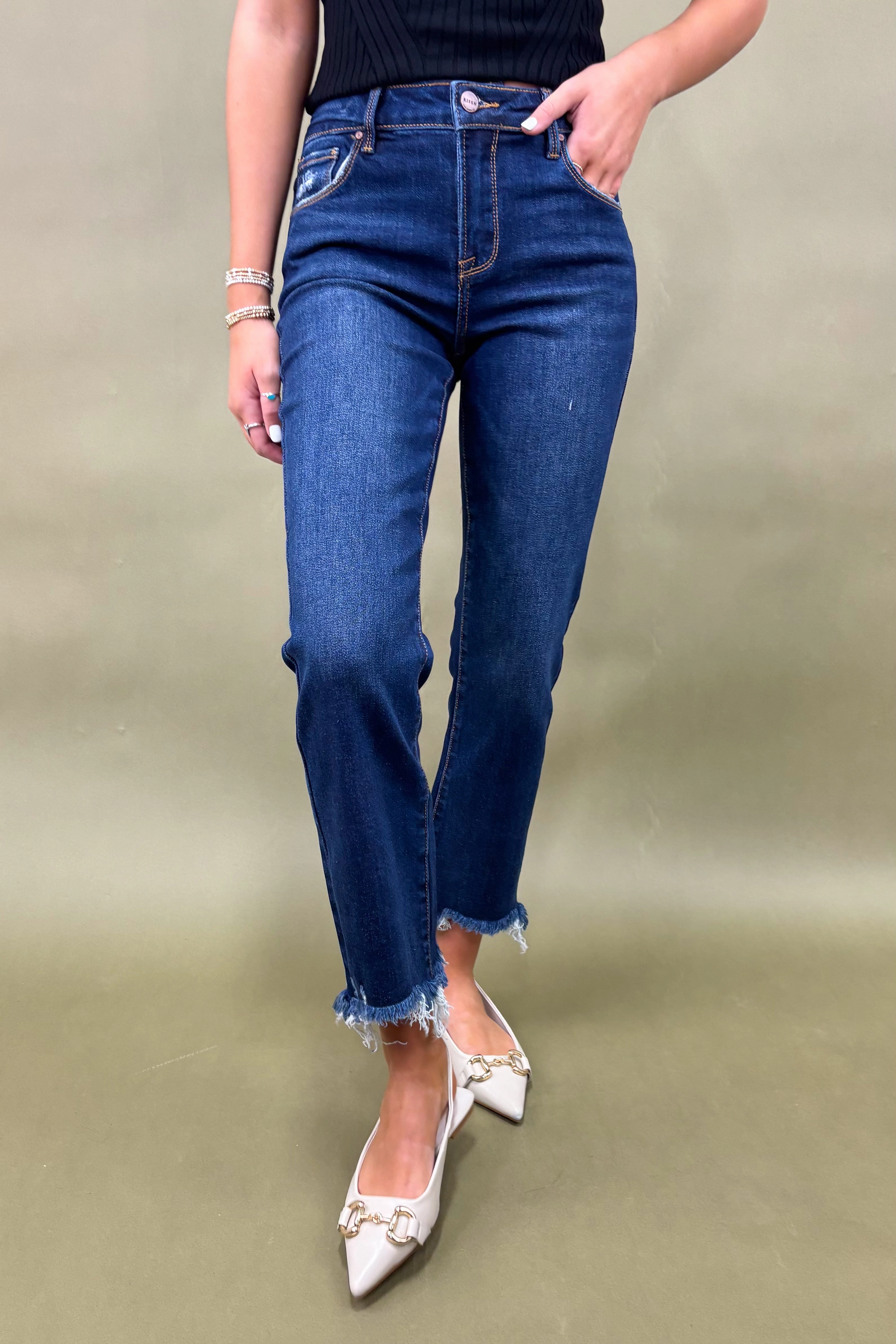 The Madeline Dark High-Rise Jean Slim Look