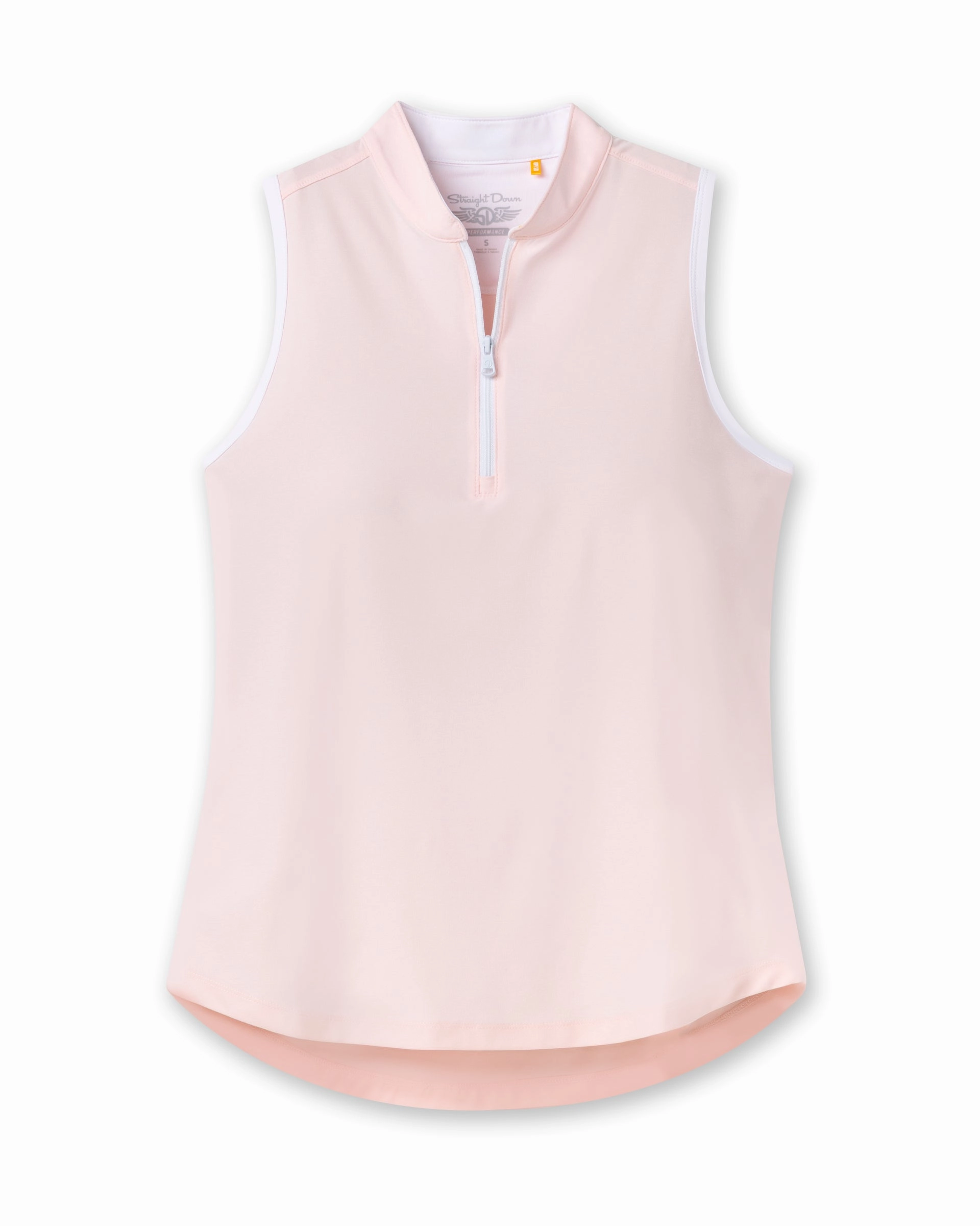 Regal Sleeveless Polo - Soft Pink Sporty Elegance