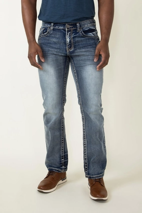 True Luck Wolf Bootcut Jean for Men | TL22031410 Year Rounder