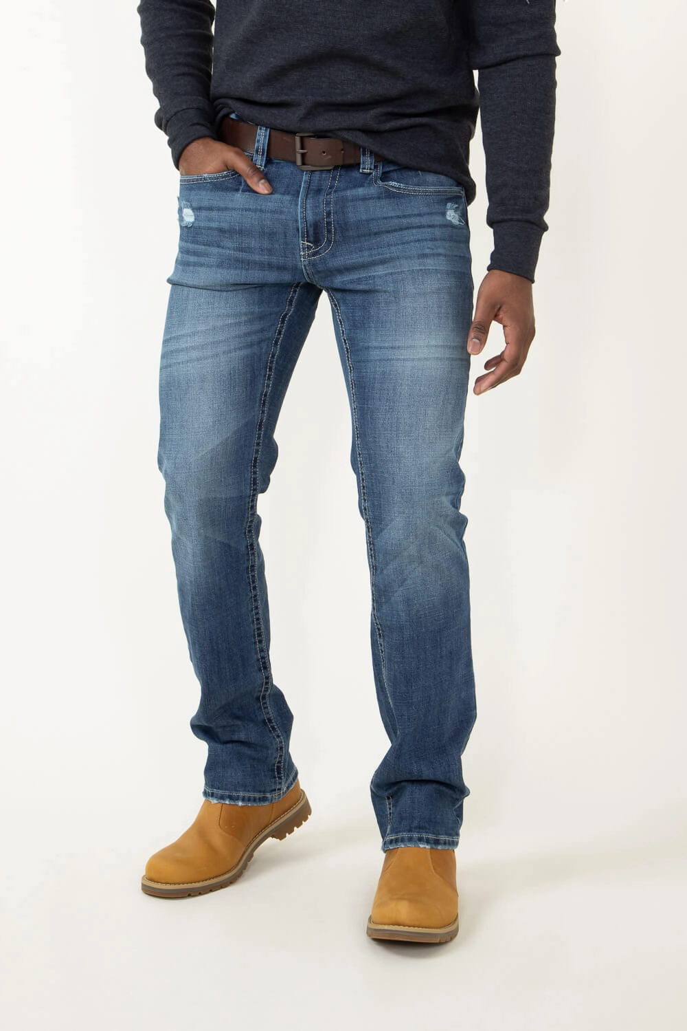 Axel Jeans Davis Classic Straight Jeans for Men | AXMB0041-TUNXIS Daily Function Textured Versatile Shopping Day