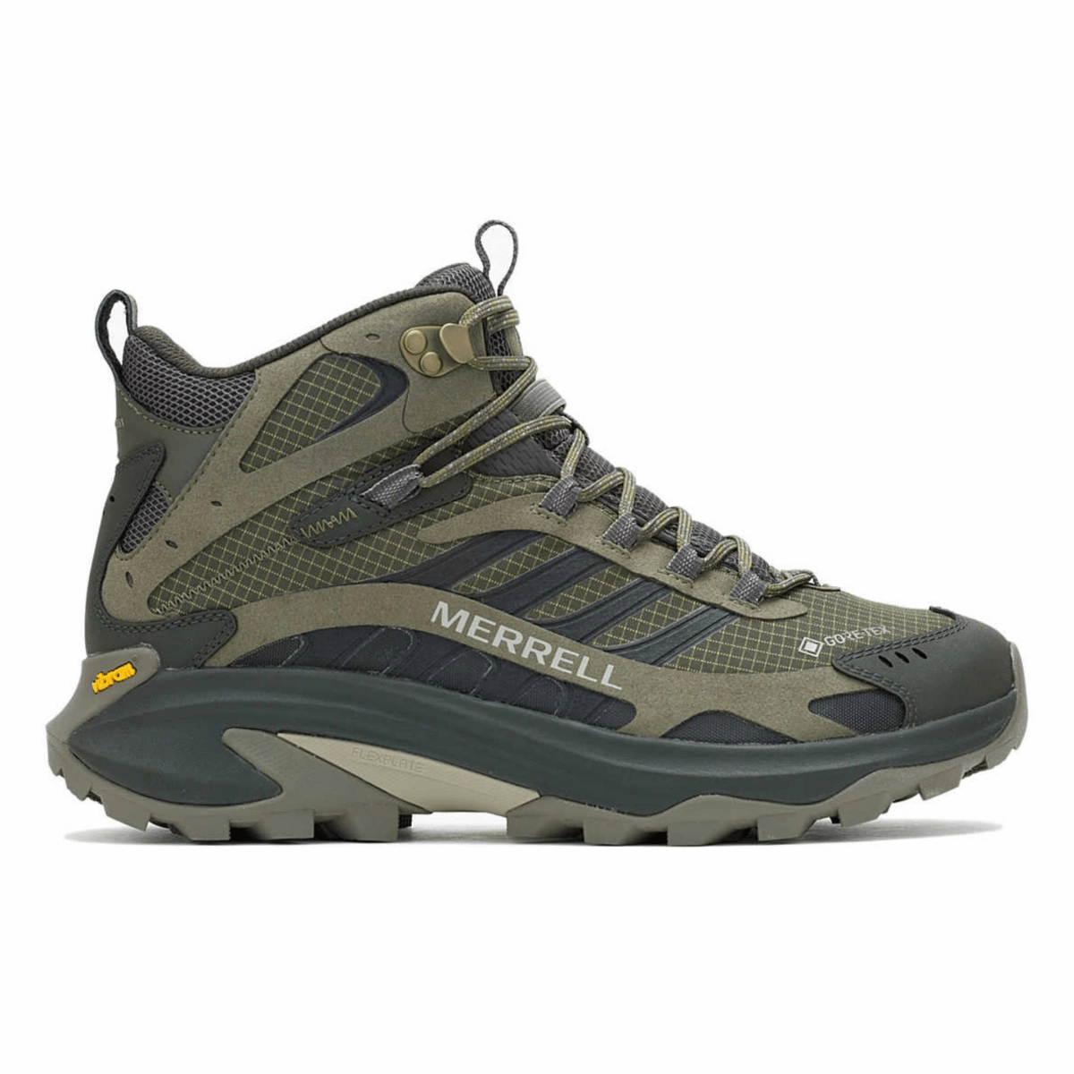 Urban Commute Durable Rubber Treads Merrell Men's Moab Speed 2 Mid Gore-Tex Olive