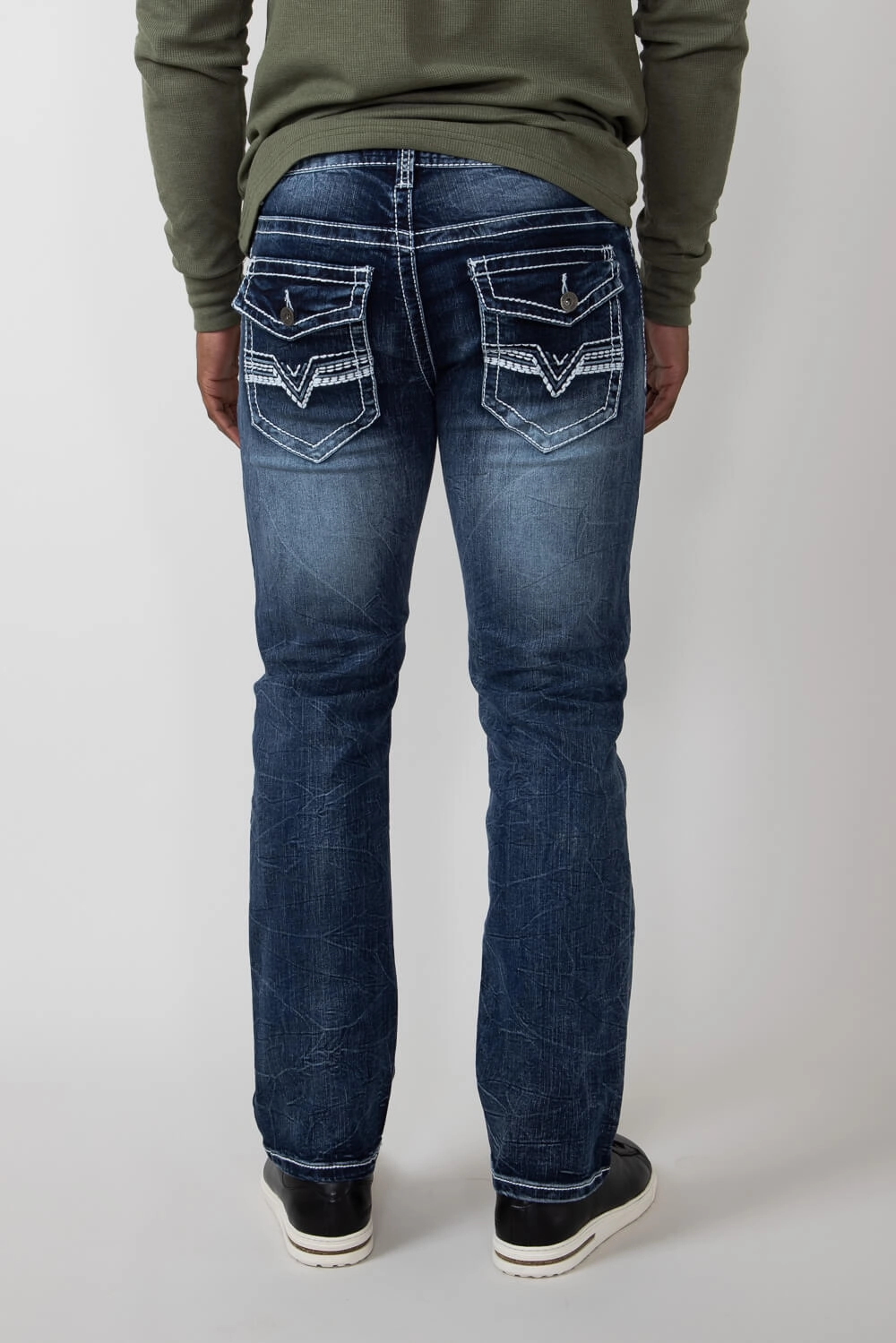 True Luck Blake Bootcut Stretch Jeans for Men | TL16350002 Chic Style