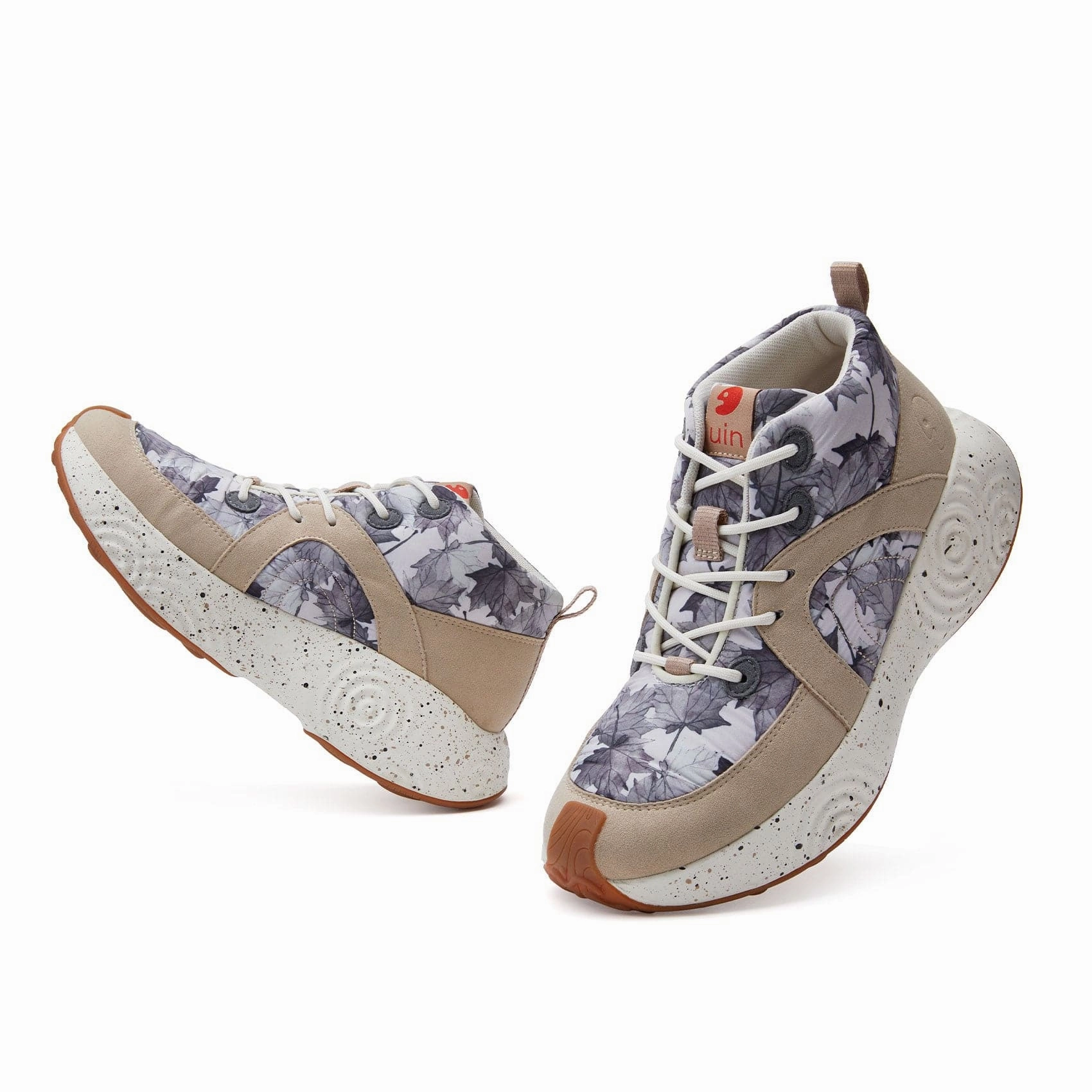 Ink Maple Leaves Brava IV Women Perforated Ventilation System