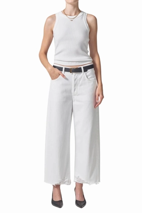 Ayla Raw Hem Crop in Harlow Street Smart