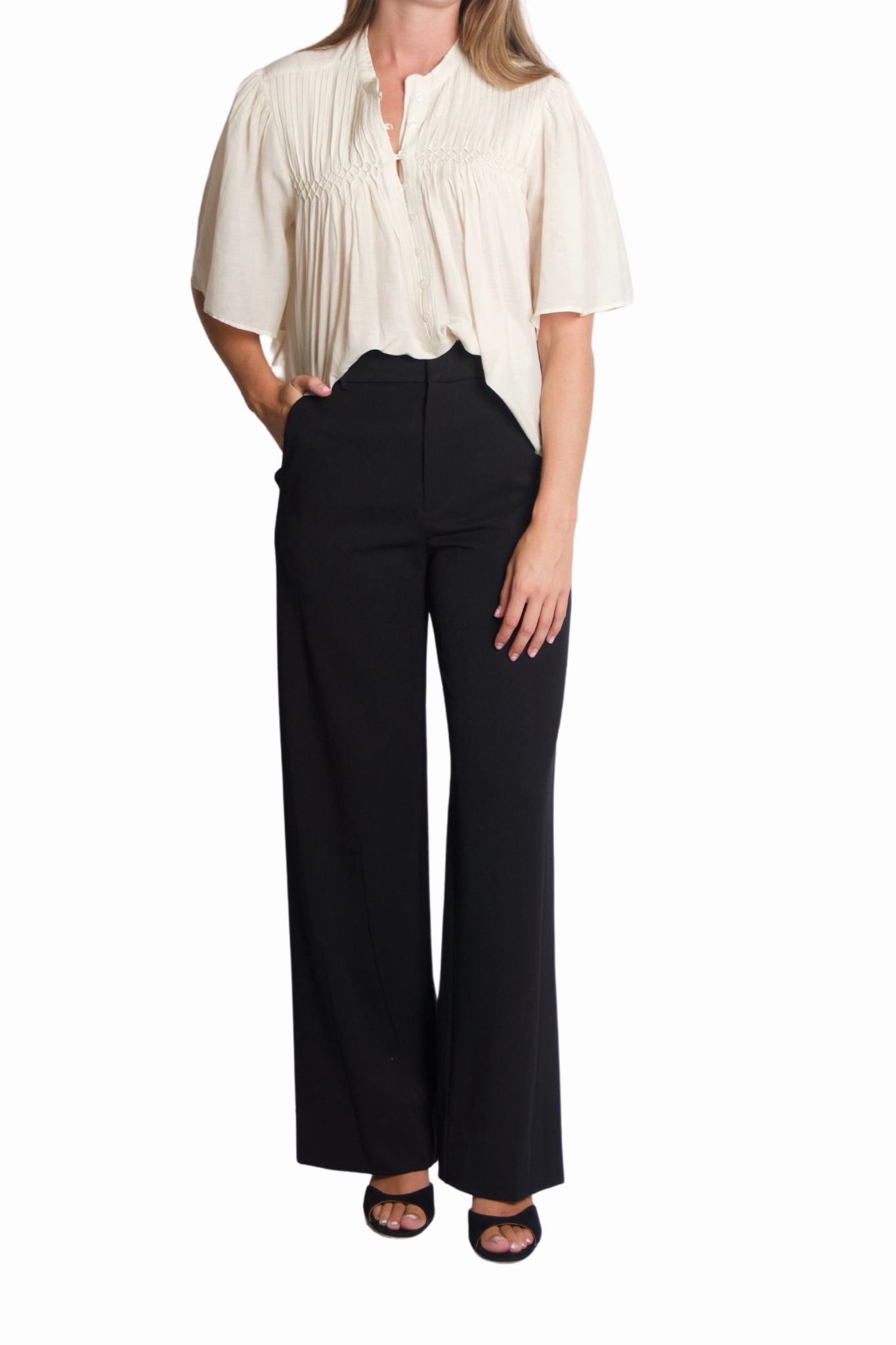 Prince Pants in Black Light Fit Wear Basic Style