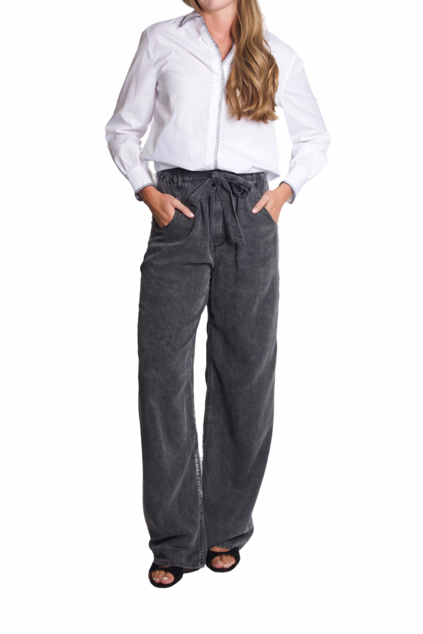 Casual Vibes Priana Pants in Faded Black