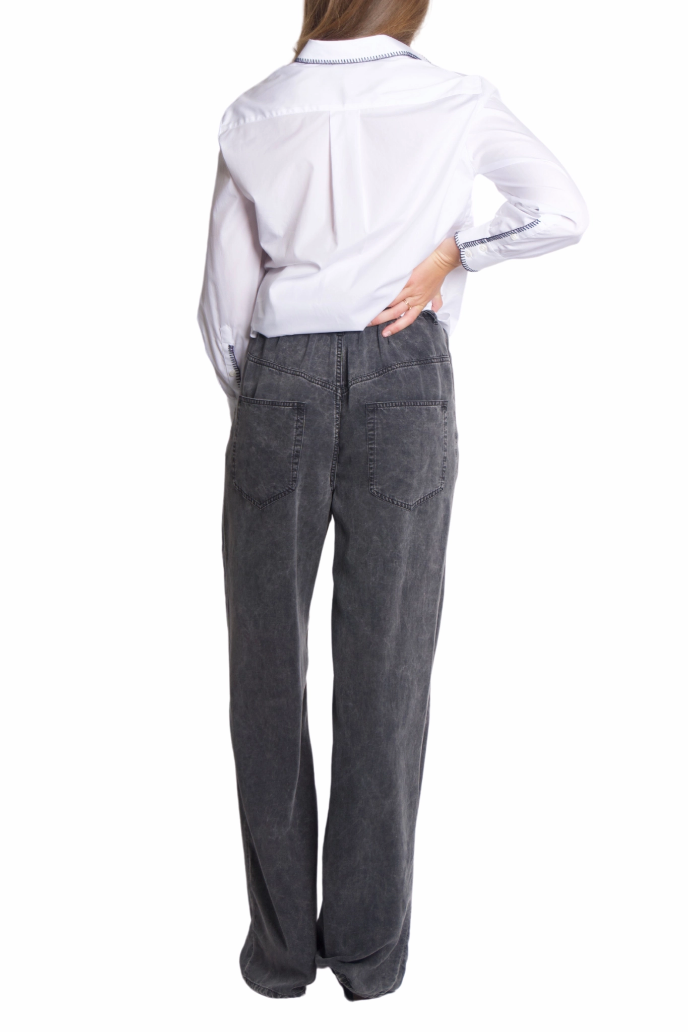 Day Adventure High Durability Stitching Priana Pants in Faded Black