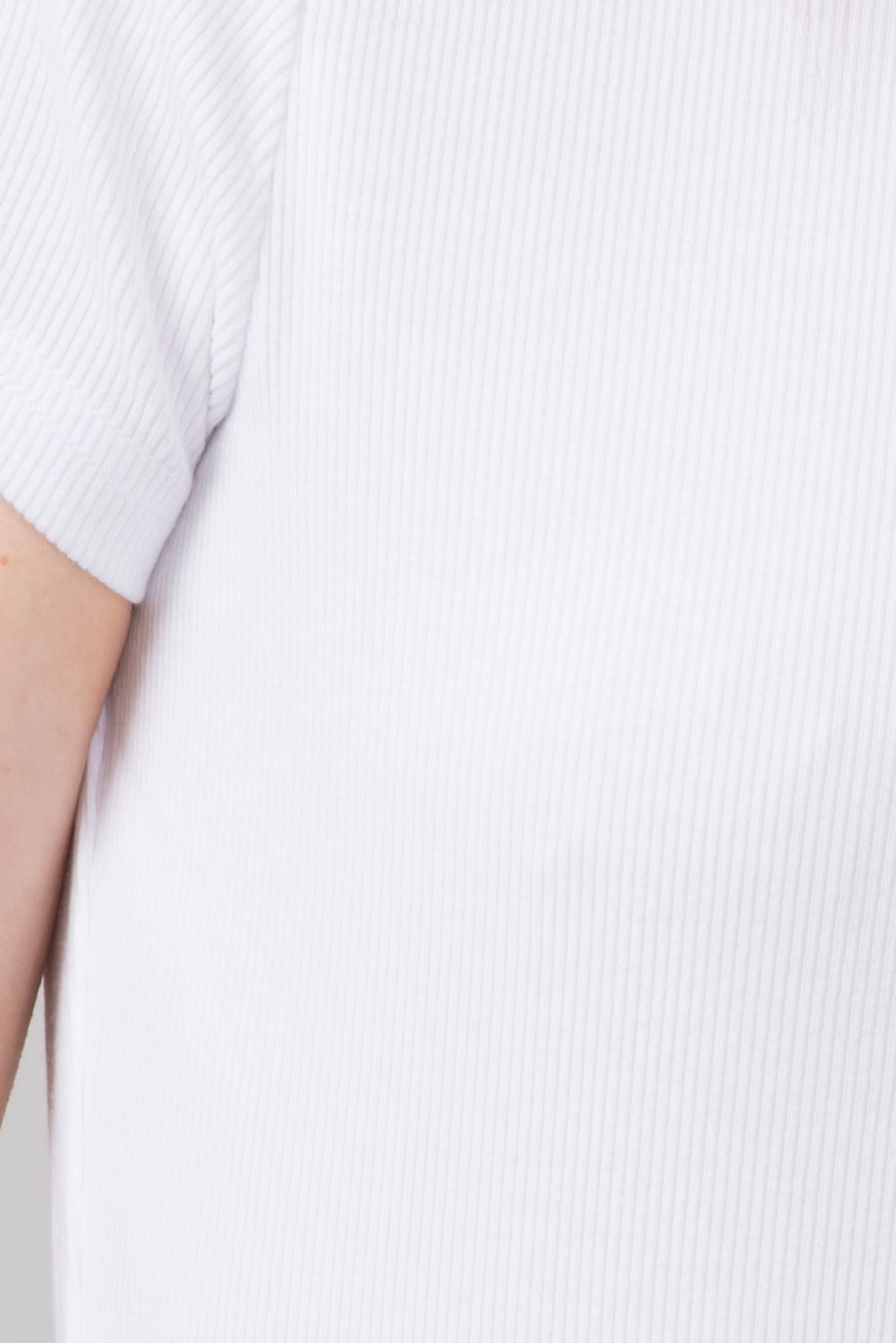 Breathable Stretch Heather Jersey Material Thread & Supply Annie T-Shirt for Women in White | T3544BRTS-WHITE