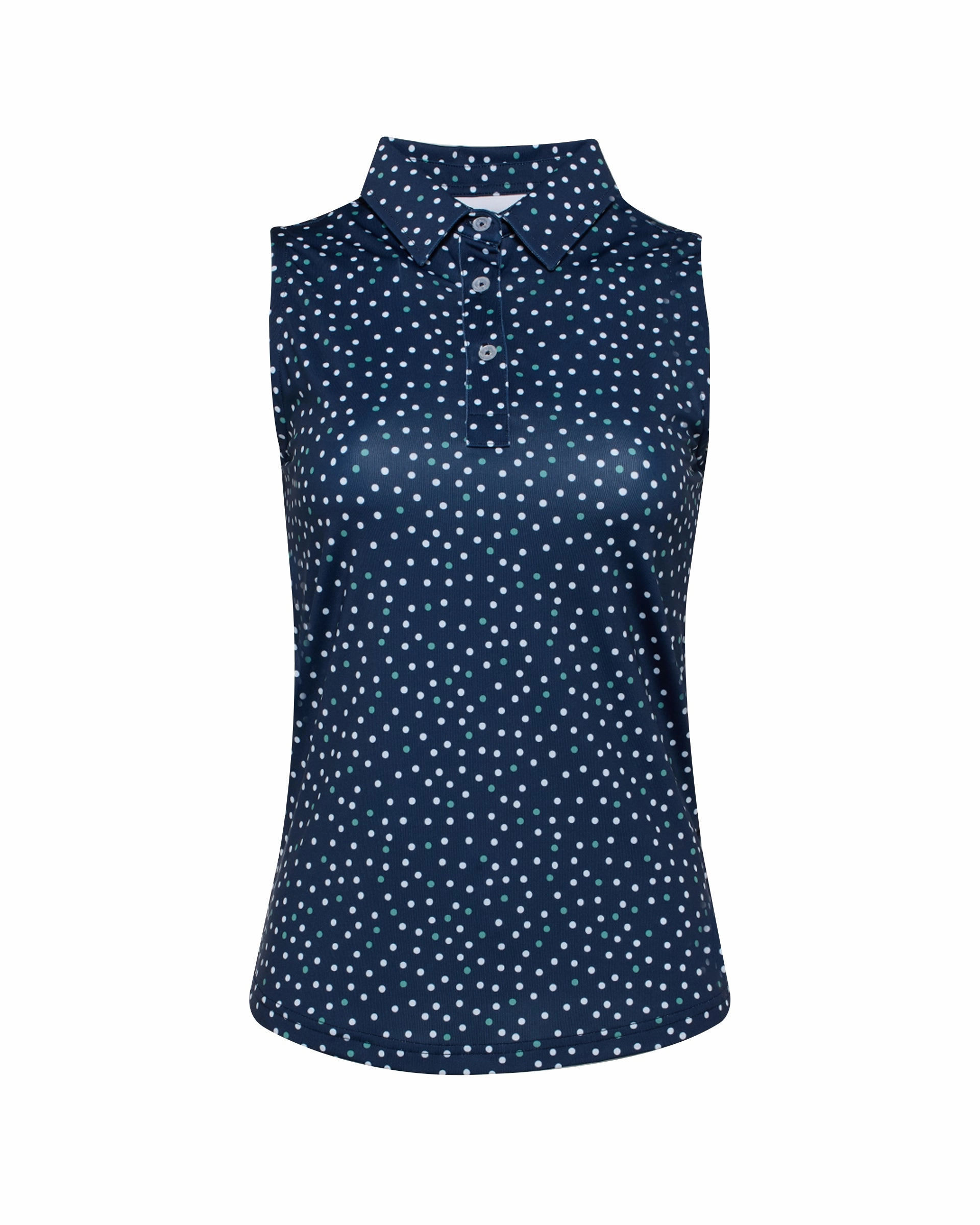 Galaxy Sleeveless Polo - New Indigo NonIron Finish Active Lifestyle