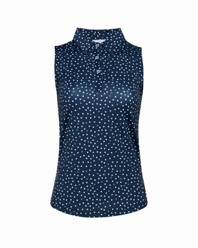 Galaxy Sleeveless Polo - New Indigo All-Day Wear