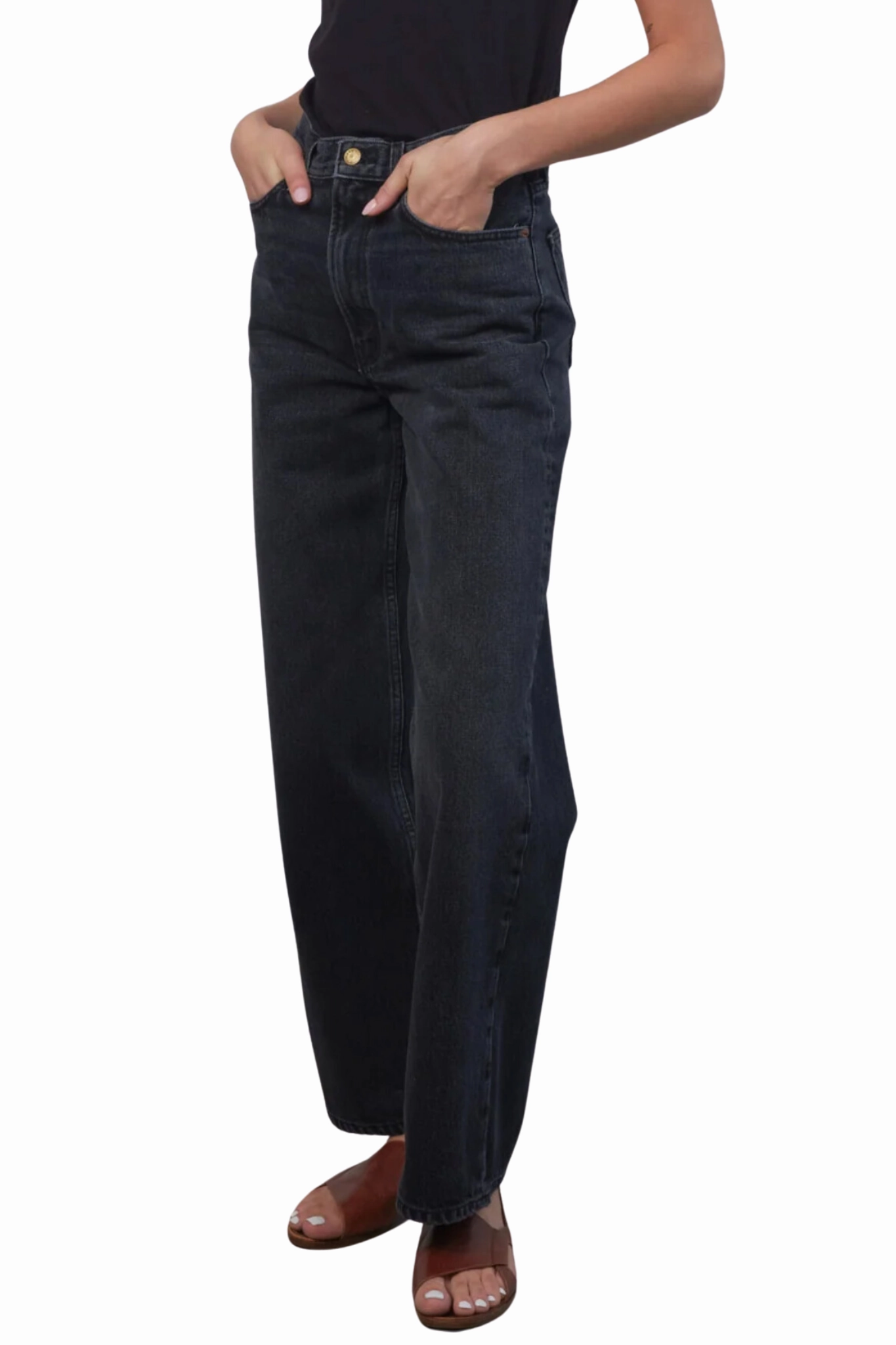 Comfy Choice Modern Design Elissa High Wide in Stil Black