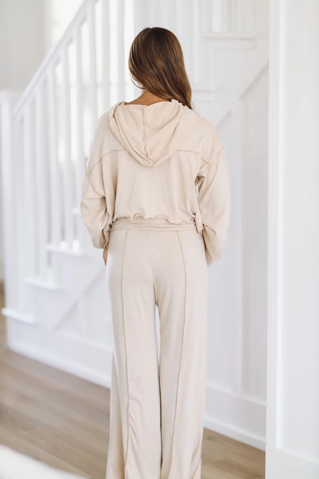 Embrace the Comfort Crop Hoodie - Taupe Stylish Tank