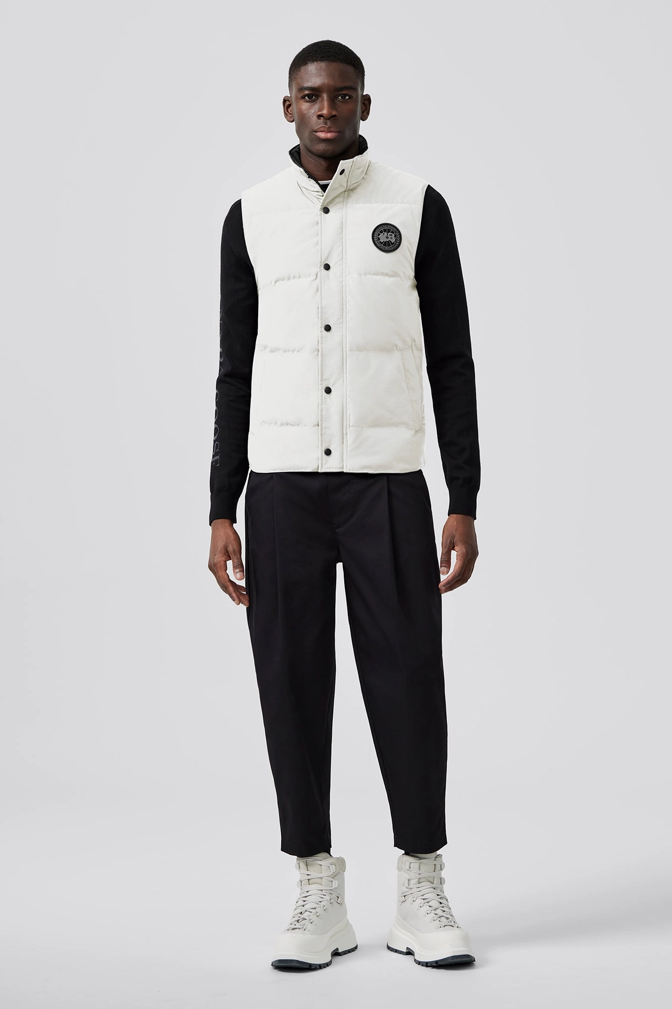 Garson Vest Black Label High Collar Options Chill Weather