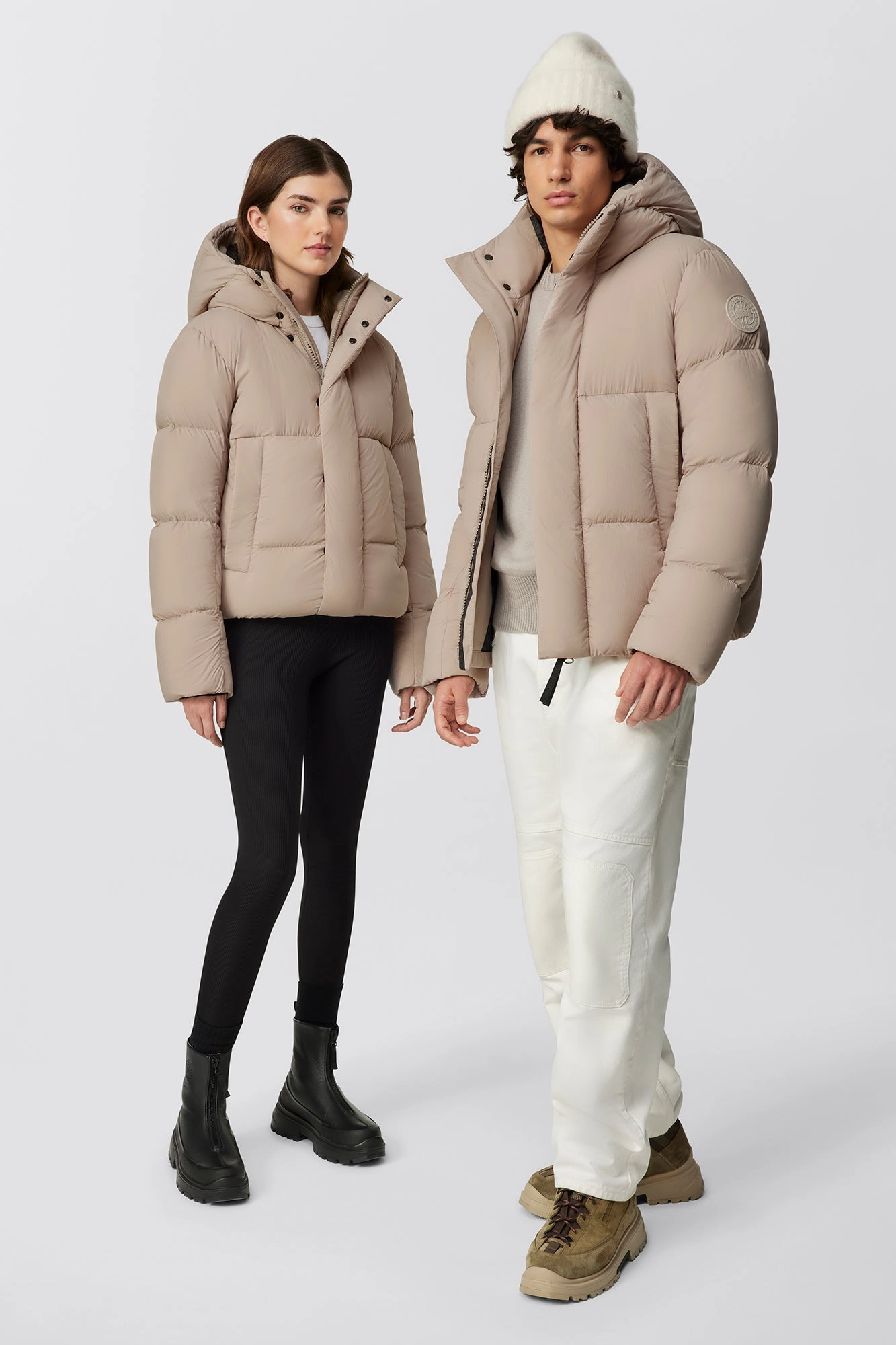 AbrasionResistant Casual Trend Everett Hooded Puffer