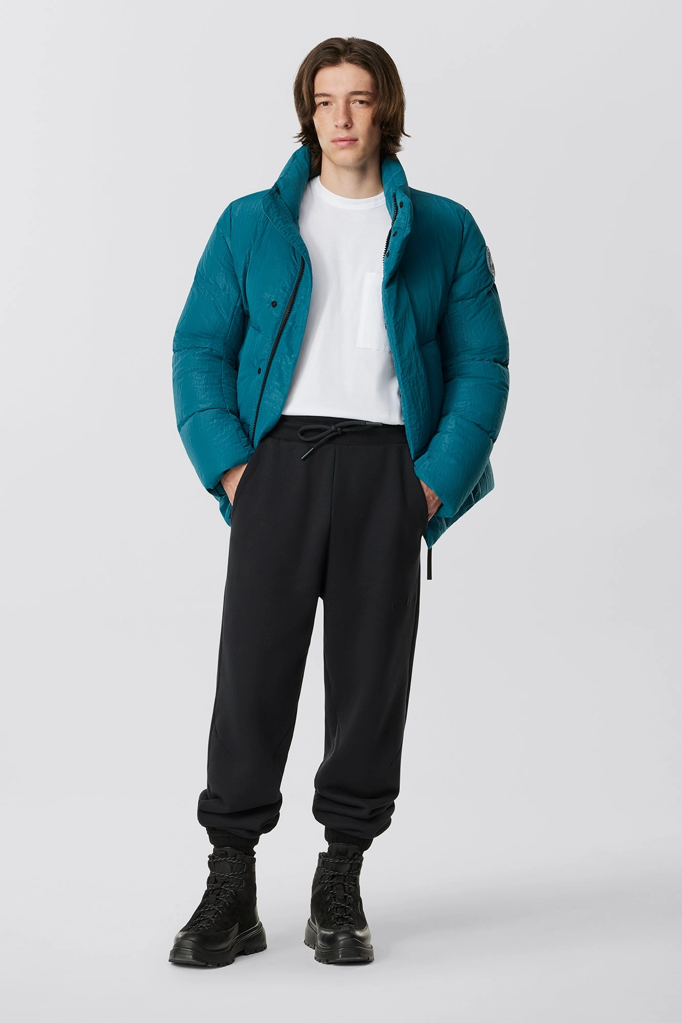 Polished Casual Ripstop Reinforcement Everett Puffer City Lights