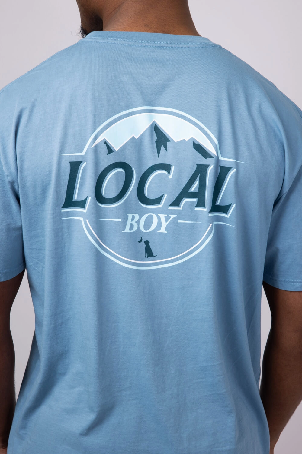 Local Boy Latte T-Shirt for Men in Slate | L1000536-SLATE Sun Protection