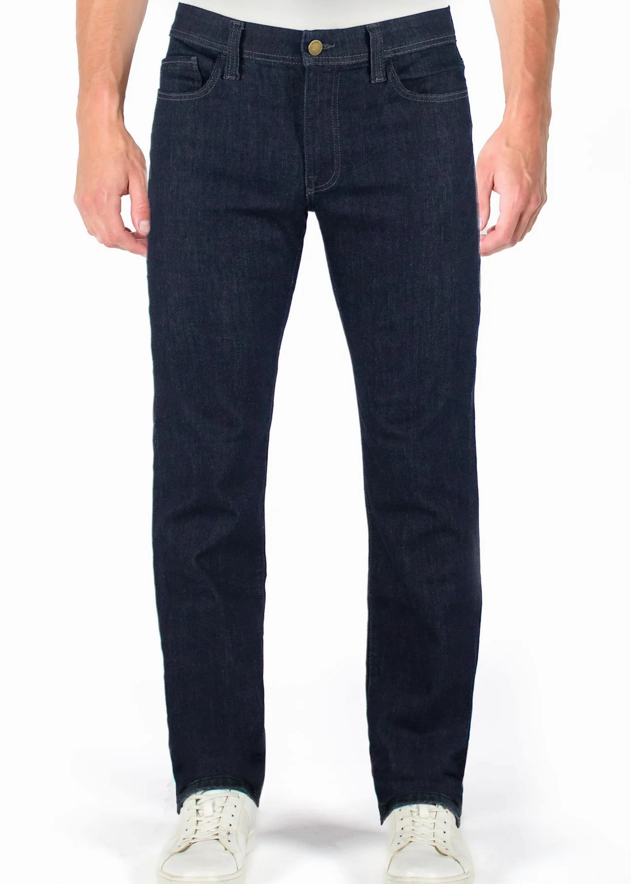 Reinforced Pockets Fidelity Jimmy Slim Straight- Oxford Selvedge Jean