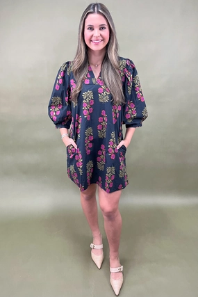 Whispering Willows Floral Dress Matte Look Timeless Vibe