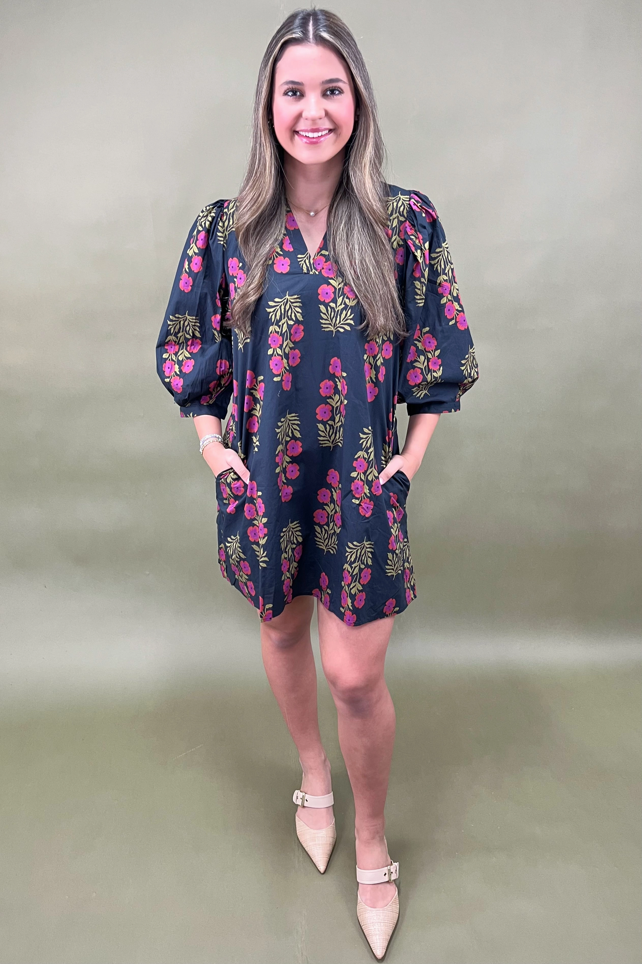 Whispering Willows Floral Dress Matte Look Timeless Vibe