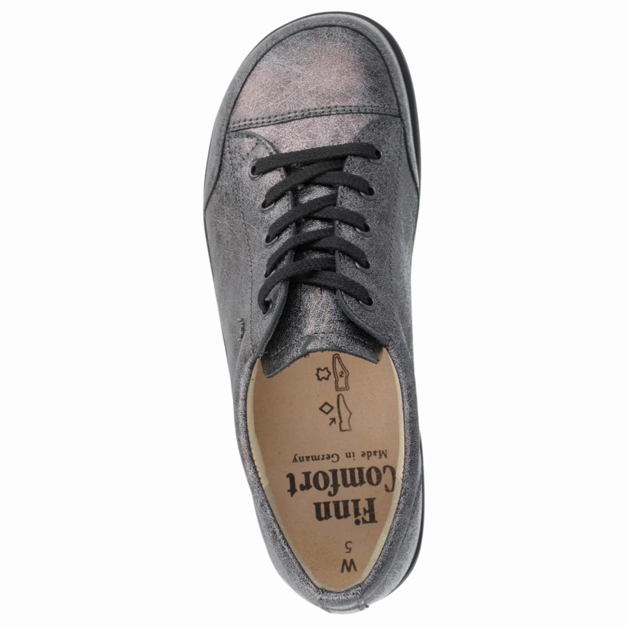 Speed Runner Vegan Material Technology Finn Comfort Women's Ikebukuro Platinum/Black