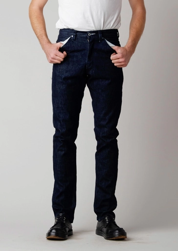 First Standard Blue Bell Jeans - 13.5oz Raw Cone Denim Office Wear Weekend Warrior Trend Setter Adaptive Stretch Fabric