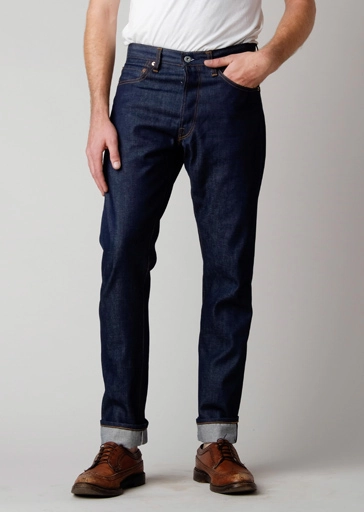First Standard Hi-Rise Skinny Jean - 14oz Raw Cone Denim Sustainable Evening Stroll Casual Slim Design