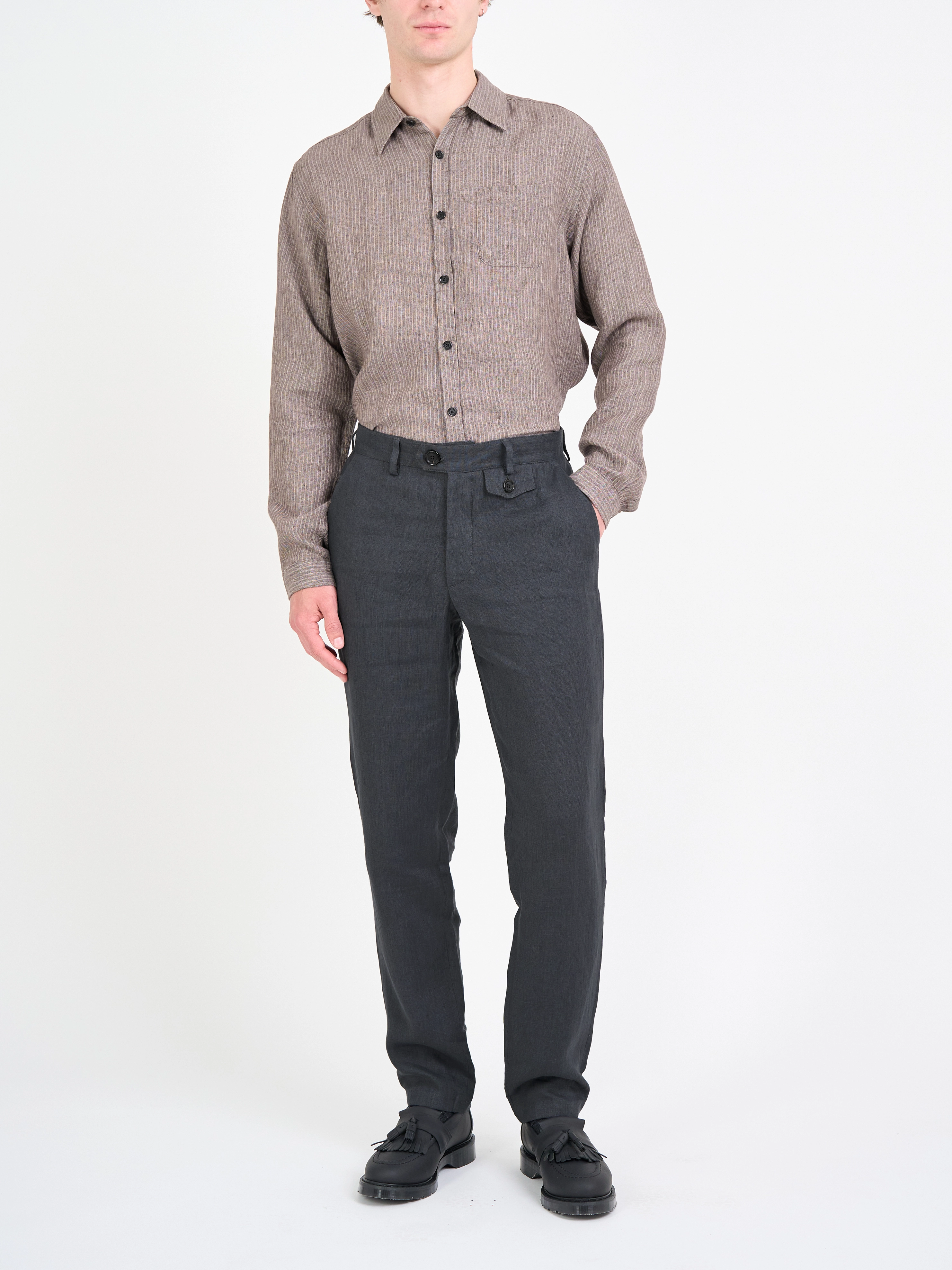 Seamless Design Functional Ease Fishtail Trousers Bleeker Gunmetal Grey