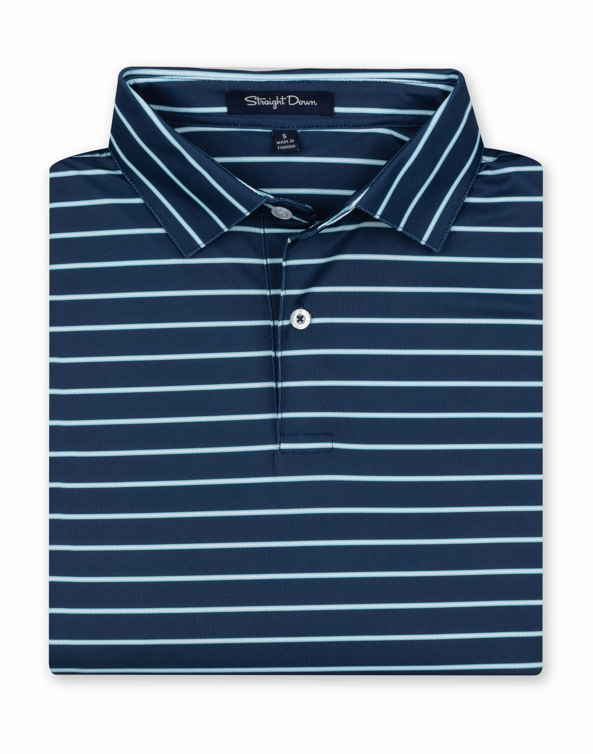 Quintero Stripe Polo - Green Stone Logo Detail Chic Essentials