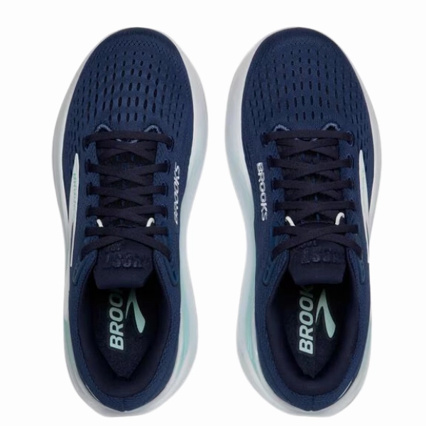 Brooks Women's Ghost Max 3 Wide Navy/Peacoat Pressure Dispersing Pods Moisture Wicking Technology