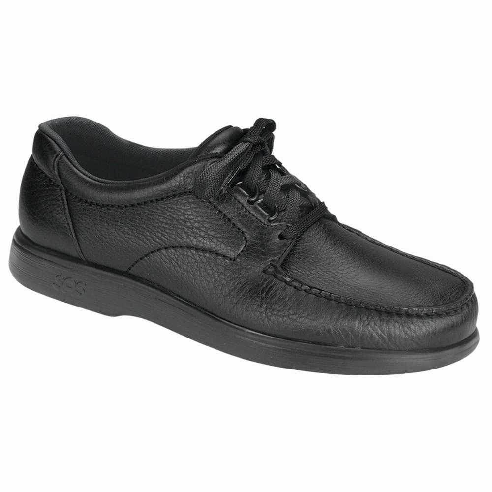 'Bout Time - Black synthetic leather comfort features